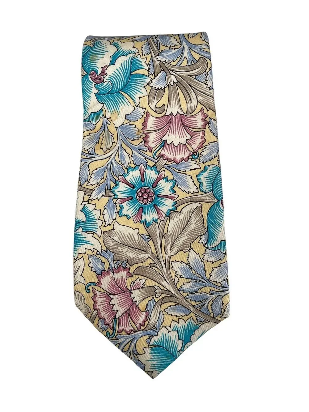 Vintage Christian Dior Necktie Silk Neck Tie Floral